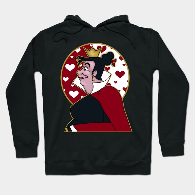 Queen of Hearts Sinister Sisterhood Hoodie by VixxxenDigitalDesign